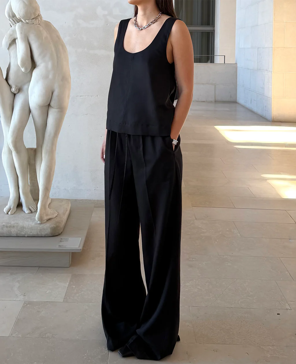 DEIA DRAWSTRING PANTS | black