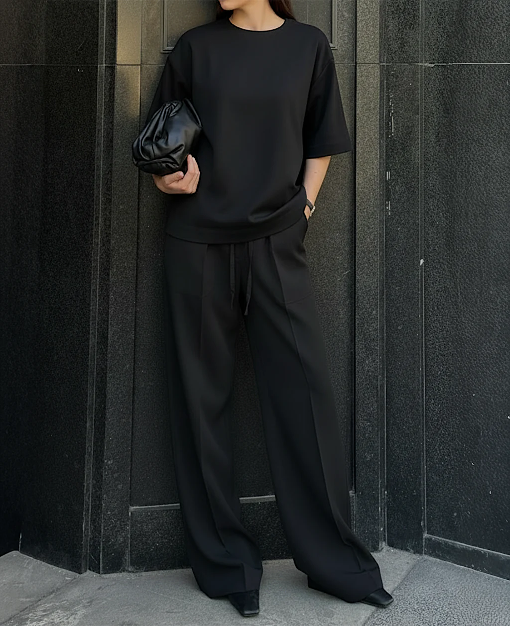 DEIA DRAWSTRING PANTS | black - Image 2