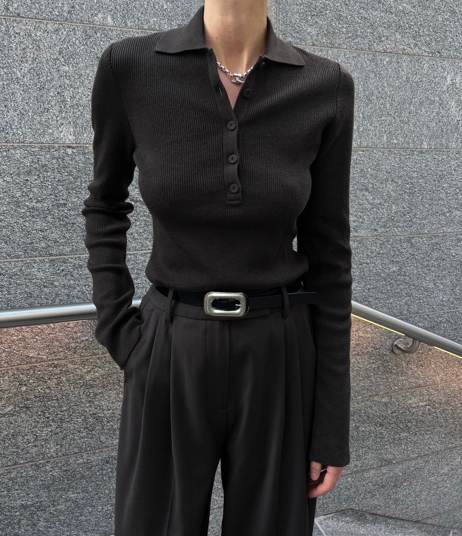 DREW POLO | dark brown - Image 2