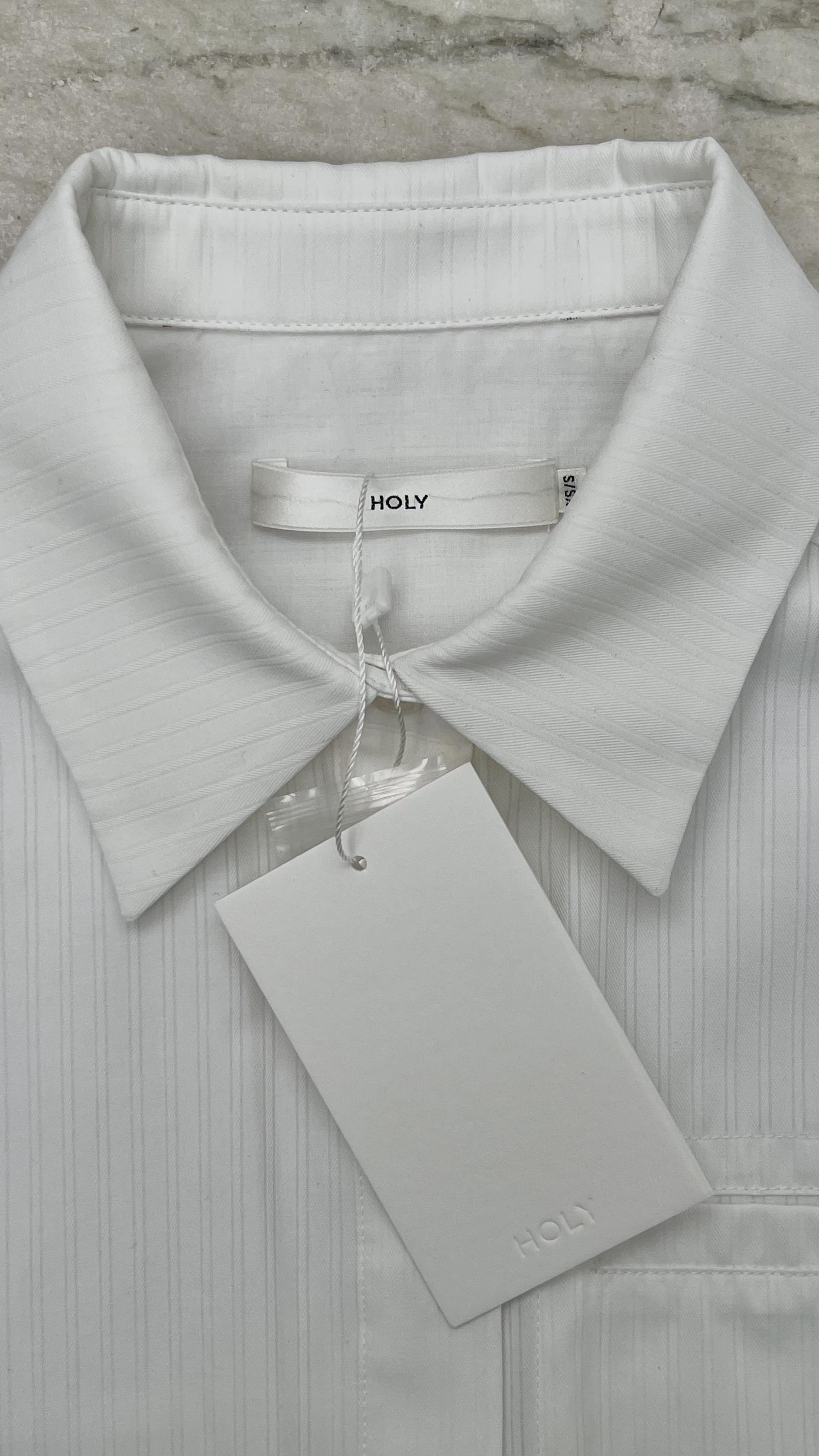 KAI SHIRT | white shadow stripe - Image 6